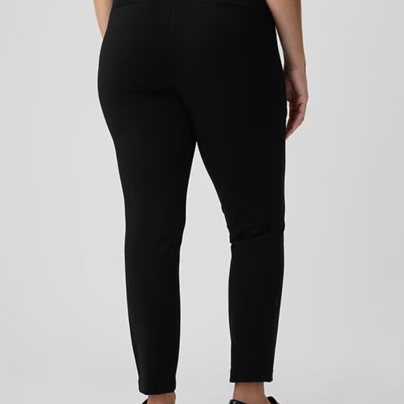 NWT sz 6 Black GAP High Rise Double Knit Skinny Pants Soft PONTE Pintuck Pleat - Picture 6 of 10